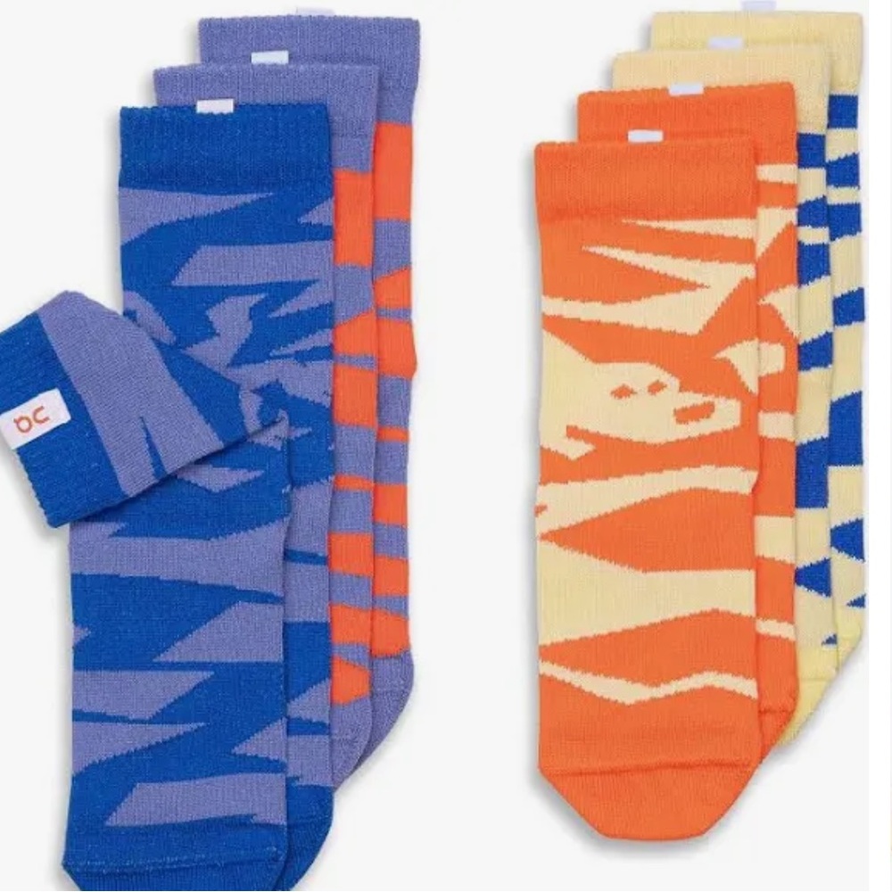 On Kids' 4 Pack Crew Socks